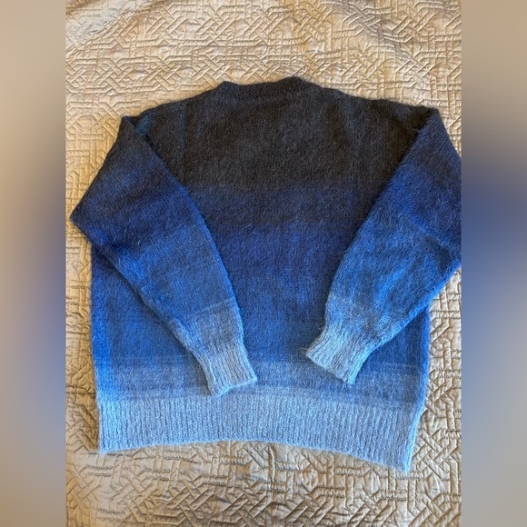 Isabel Marant Etoile  Drussell Ombré Mohair-blend Sweater Blue Size 38 - Picture 5 of 7